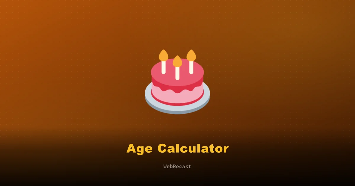 Age Calculator preview