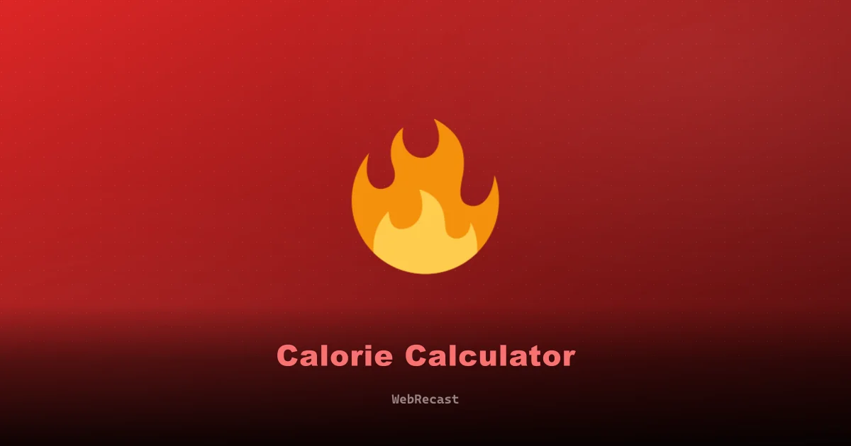 Calorie Calculator preview