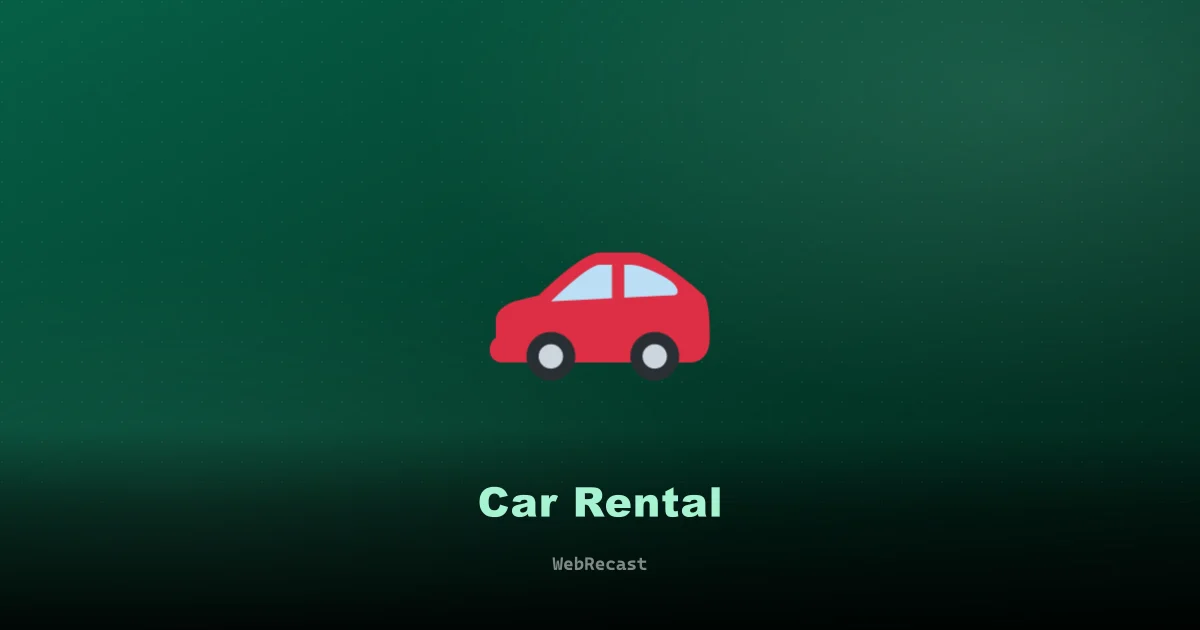 Car Rental Glossary preview
