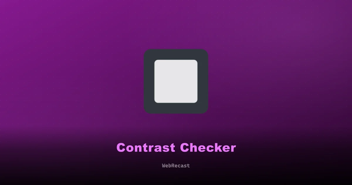 Contrast Checker preview