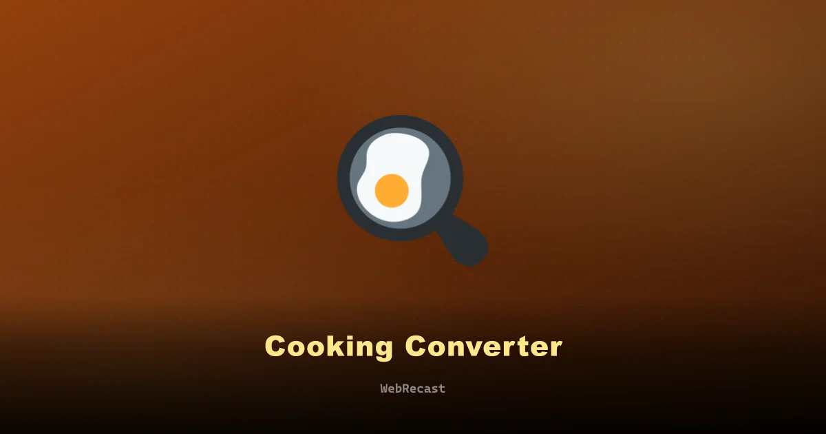 Cooking Converter preview
