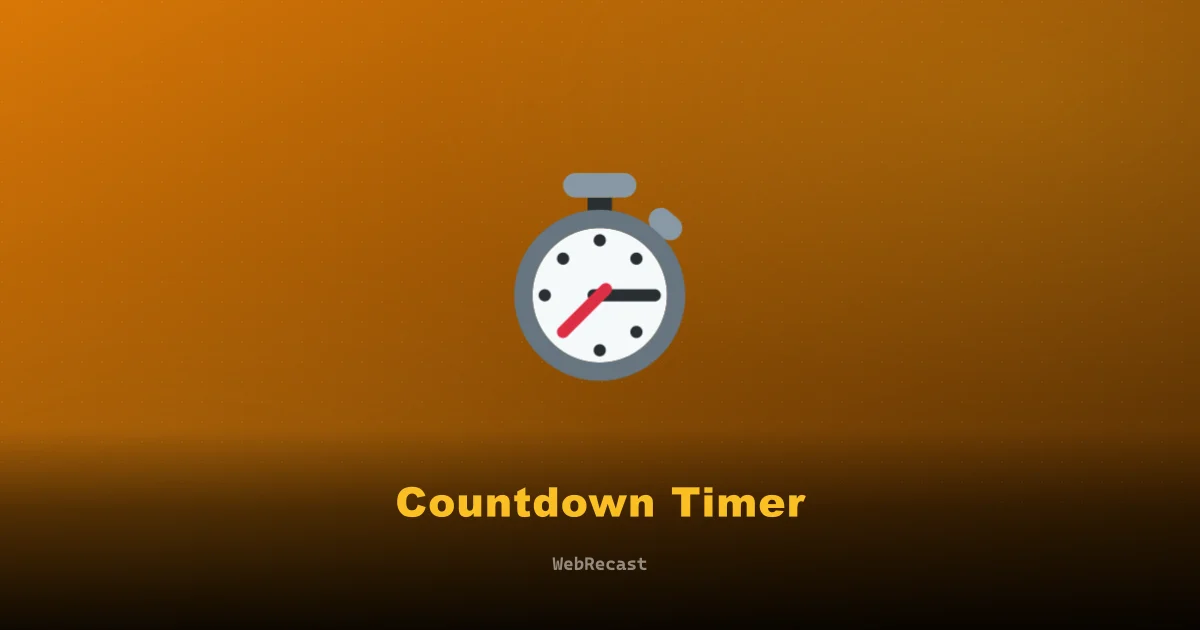 Countdown Timer preview