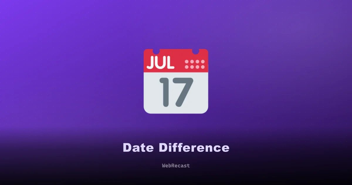 Date Difference preview