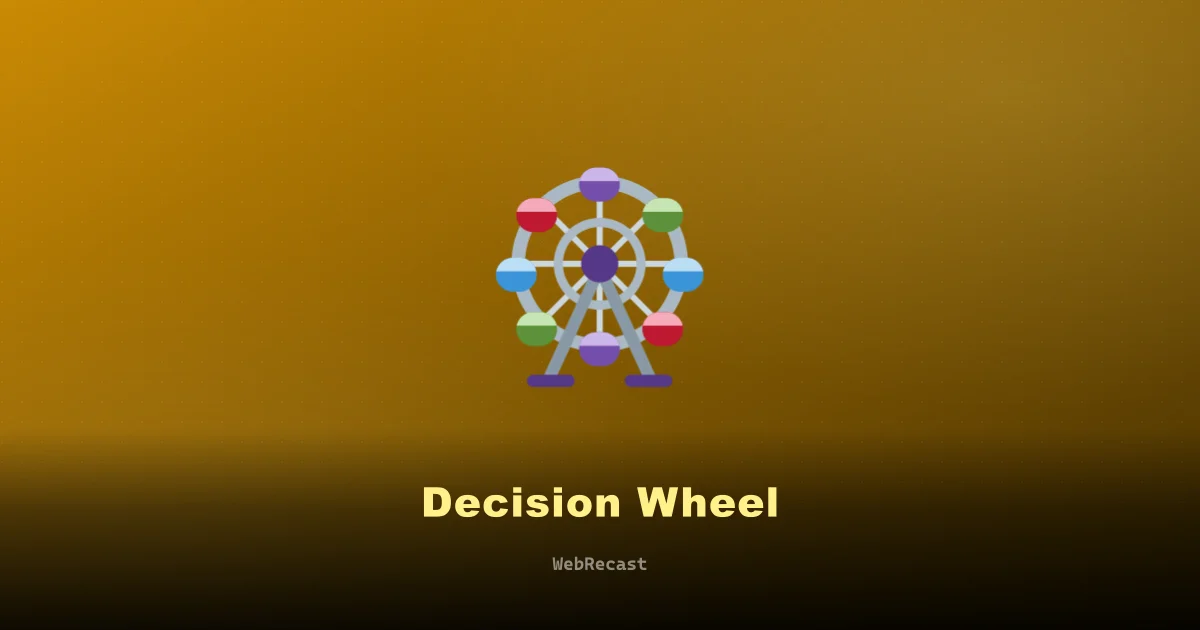 Decision Wheel preview