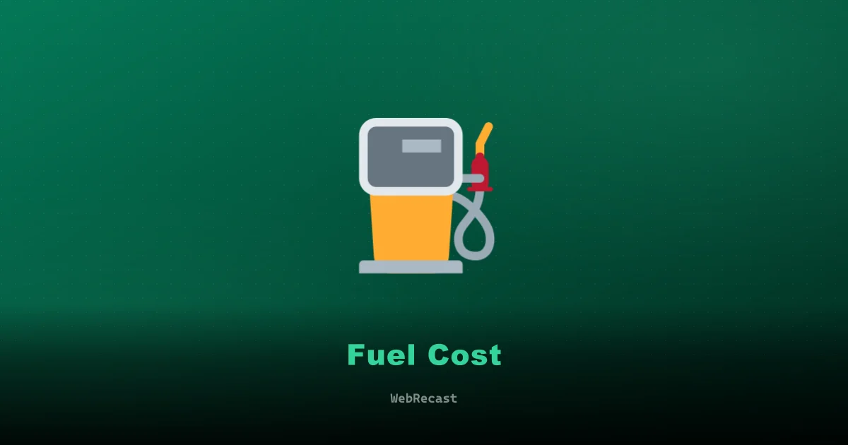 Fuel Cost preview