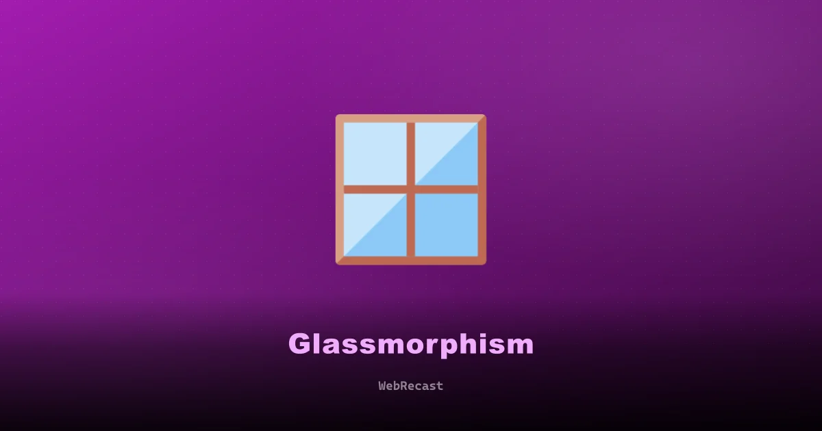 Glassmorphism Generator preview