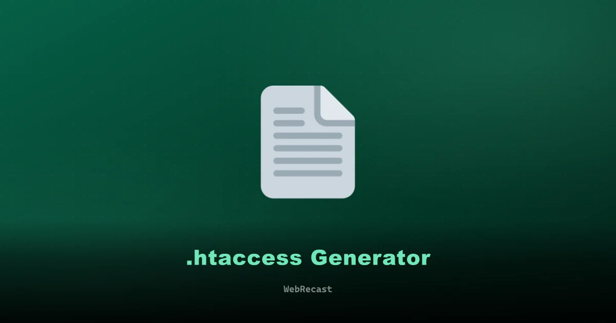 .htaccess Generator preview