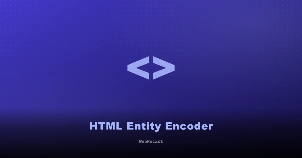HTML Entity preview