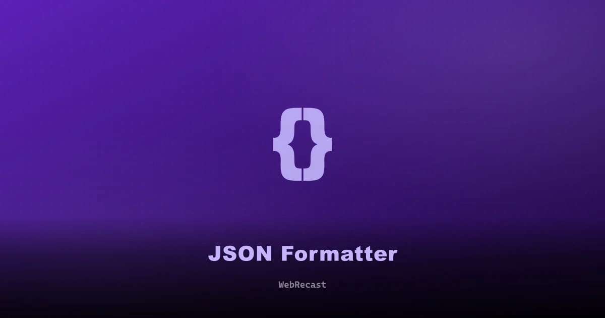 JSON Formatter preview