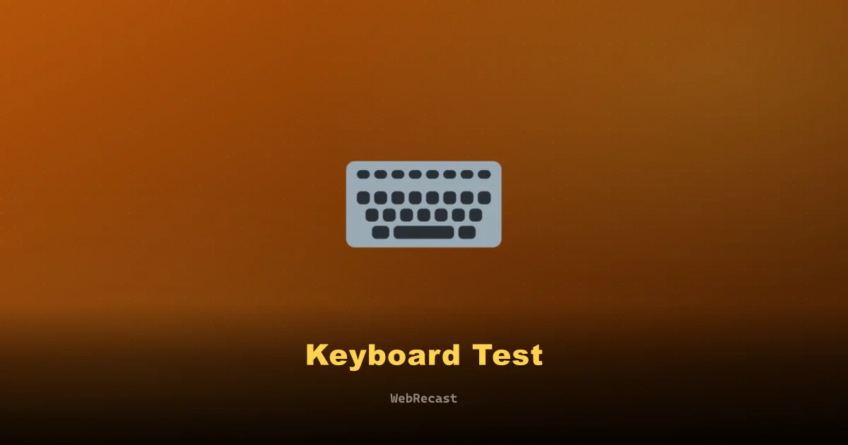 Keyboard Test preview