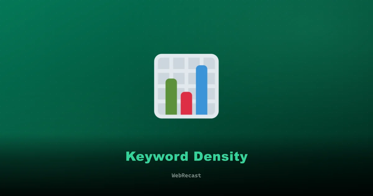 Keyword Density preview