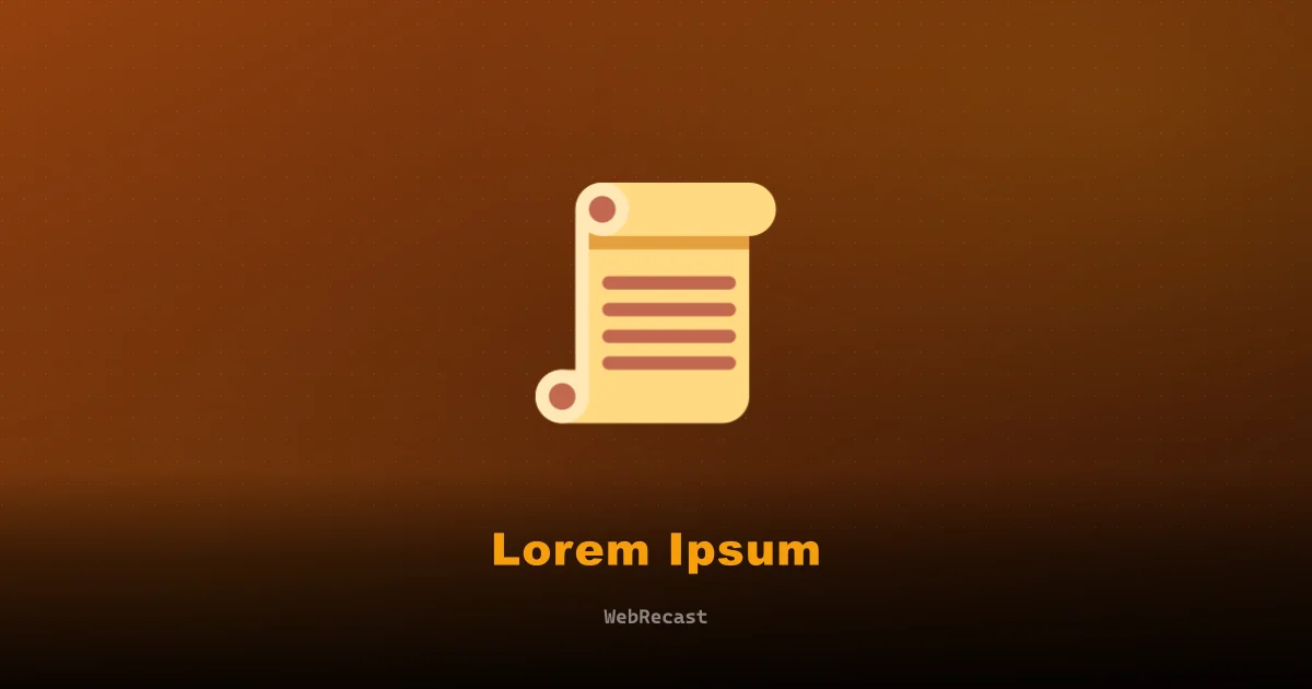 Lorem Ipsum preview