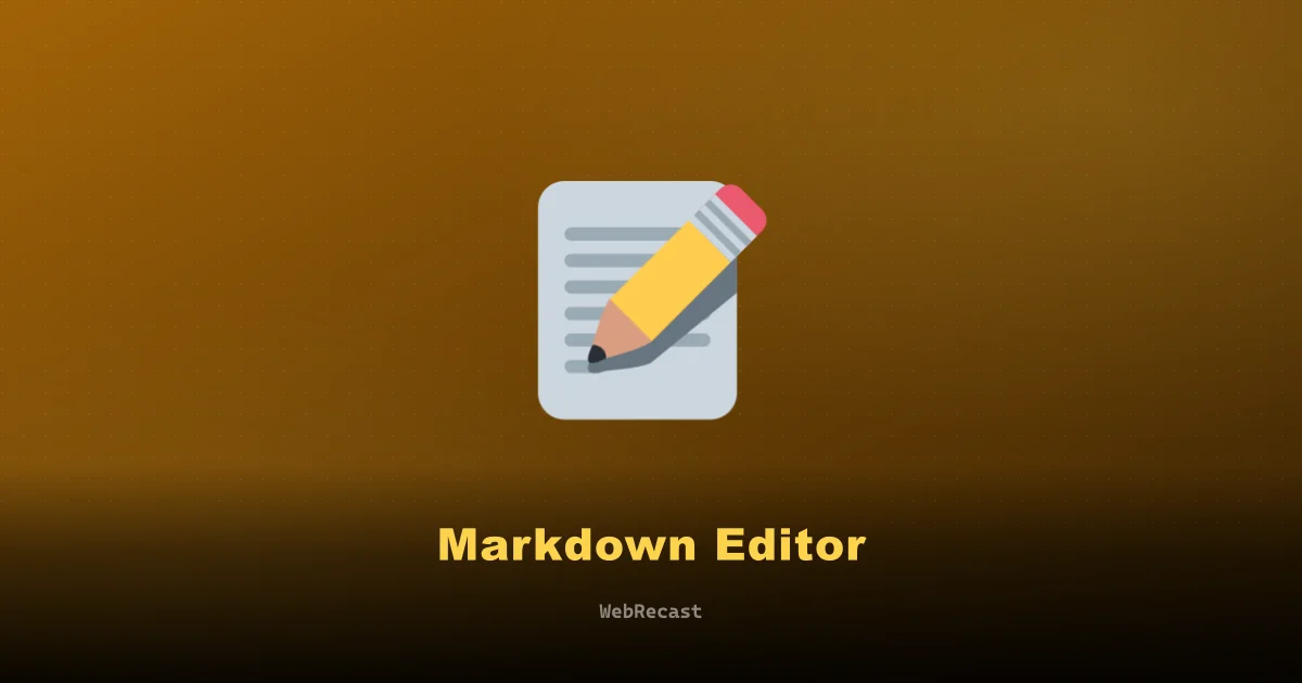 Markdown Editor preview