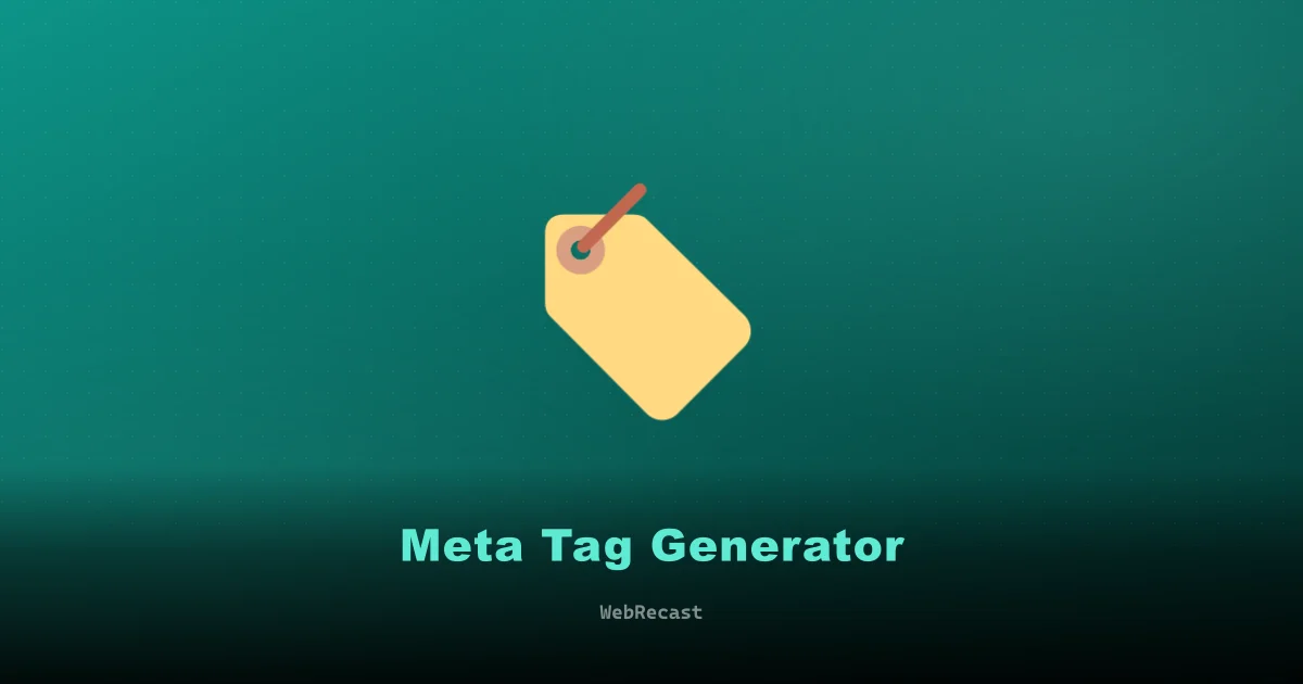 Meta Tag Generator preview