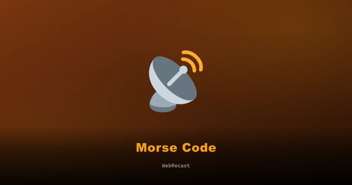 Morse Code preview