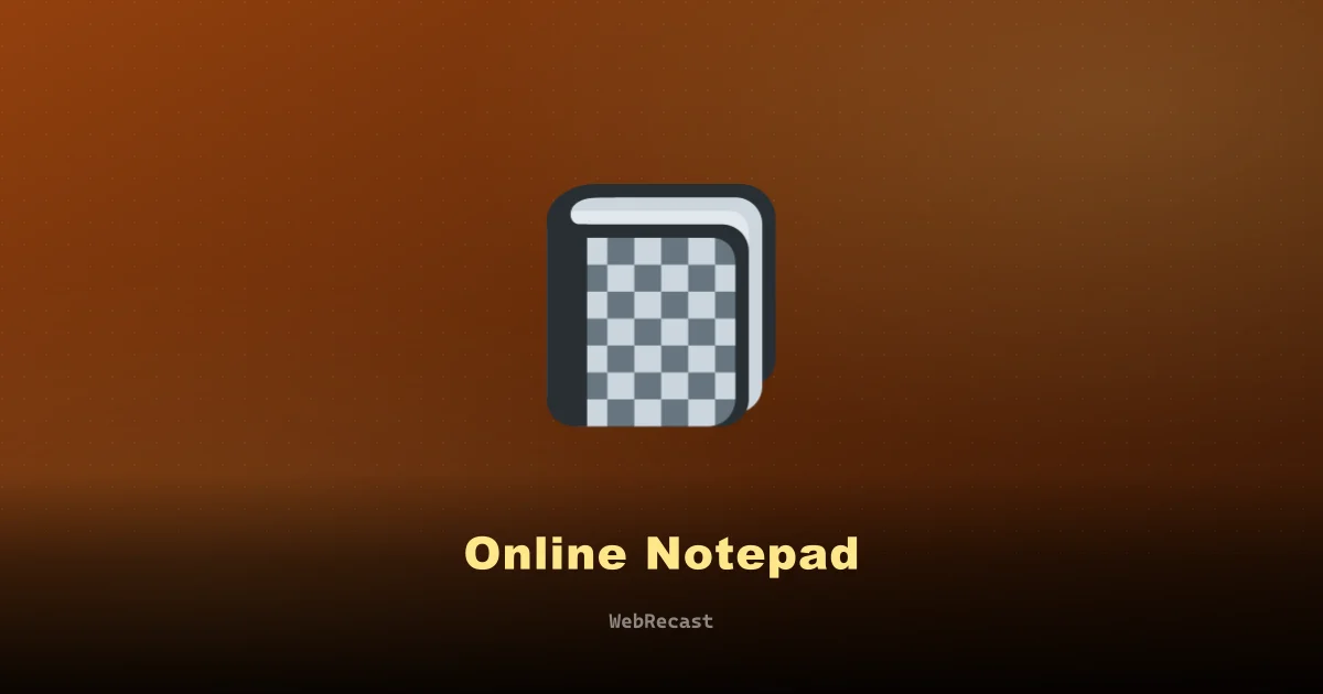 Online Notepad preview