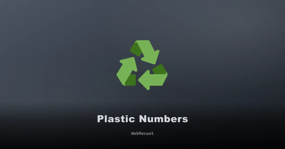 Plastic Numbers preview