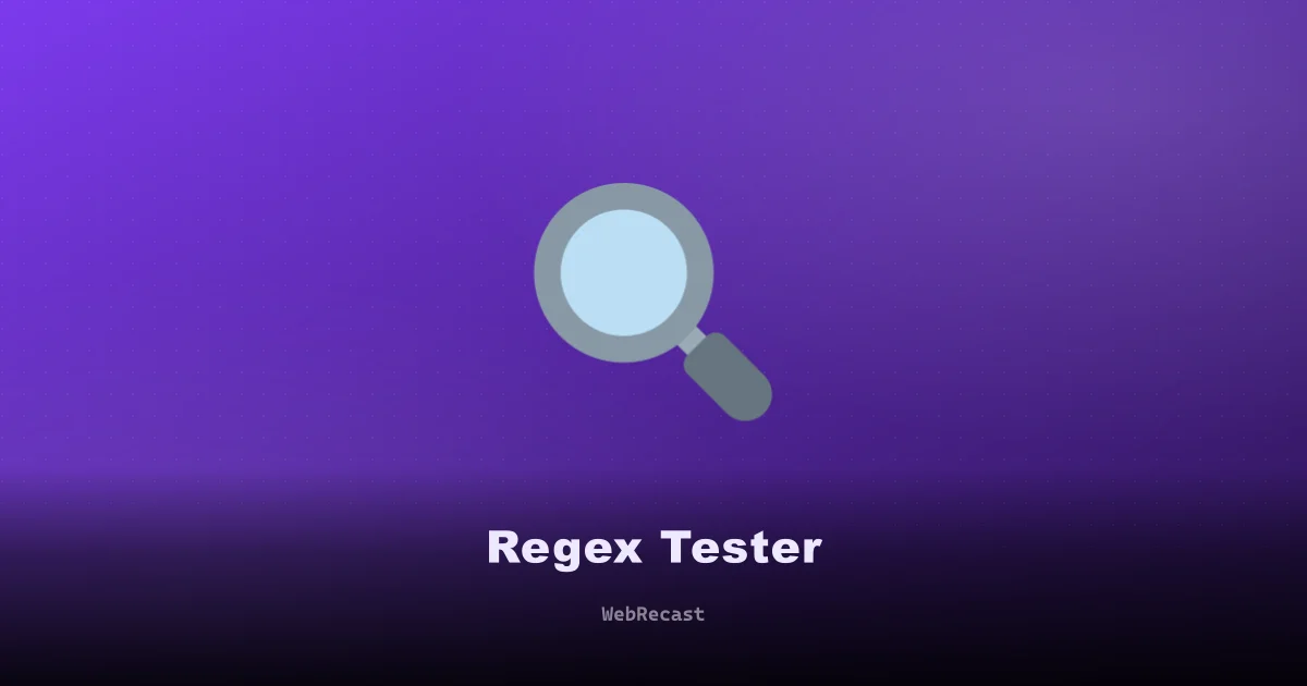 Regex Tester preview