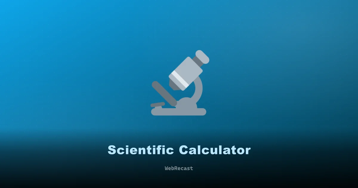 Scientific Calculator preview