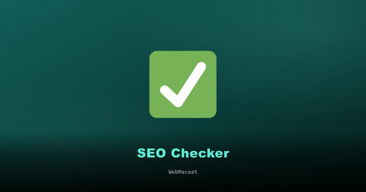 SEO Checker preview