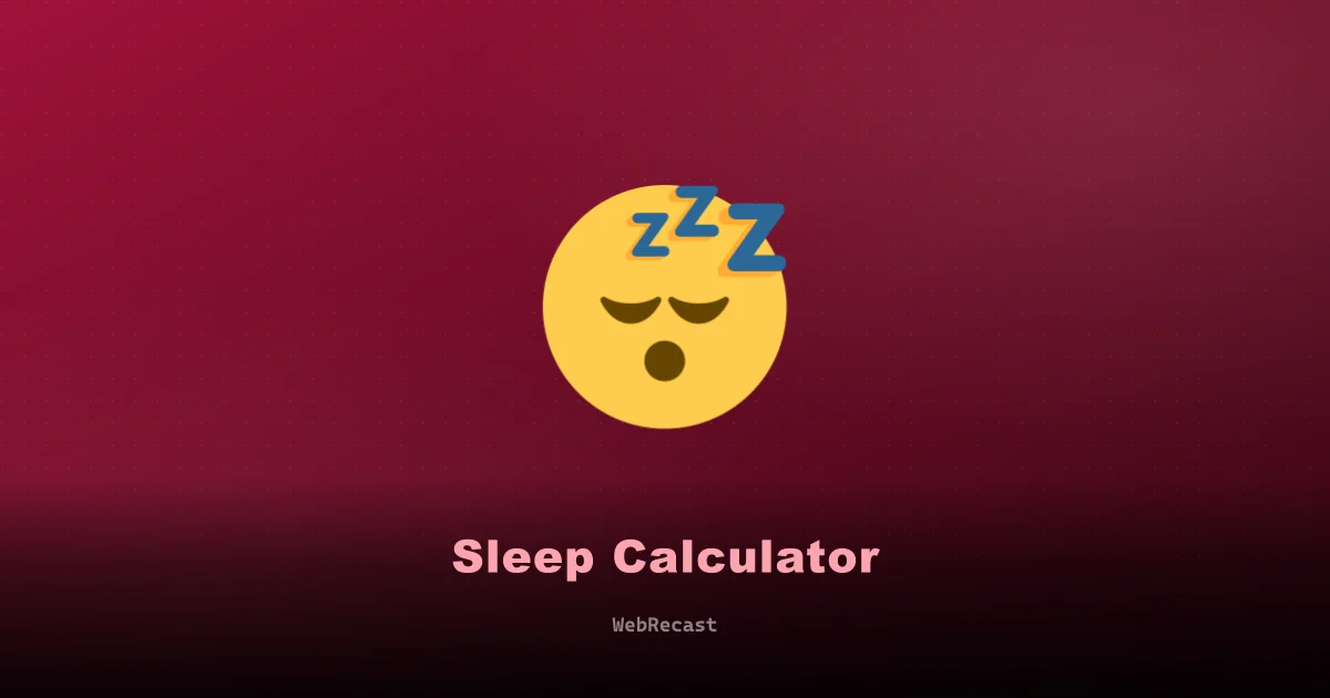 Sleep Calculator preview