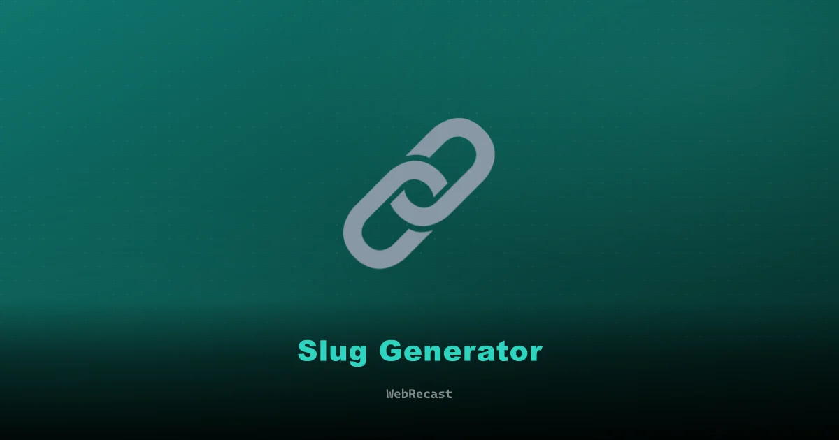 Slug Generator preview