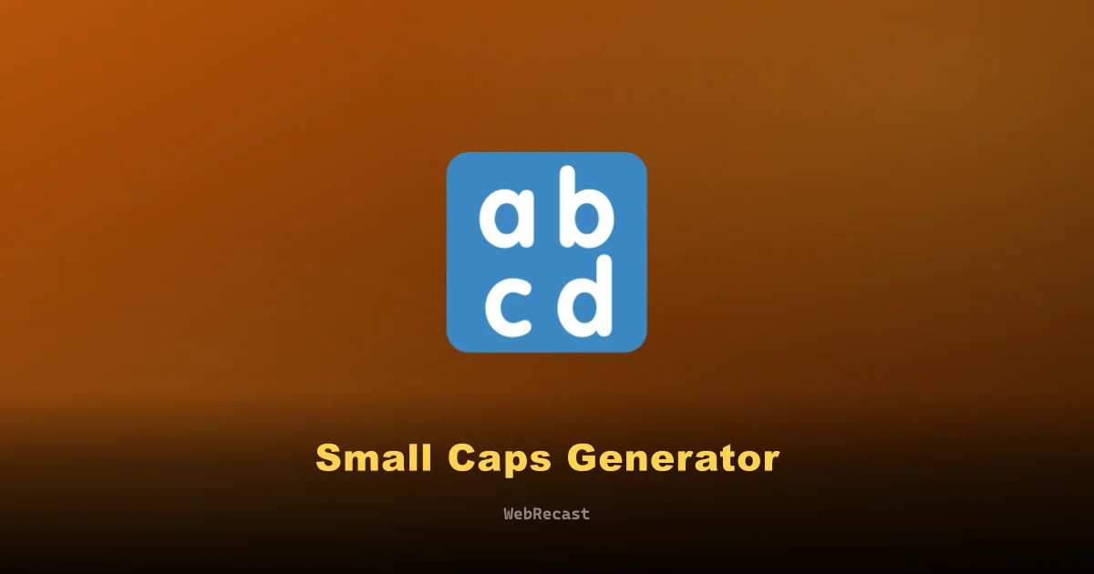 Small Caps Generator preview