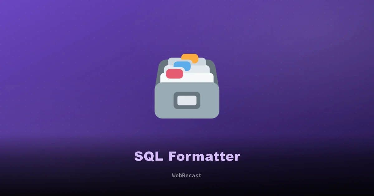 SQL Formatter preview