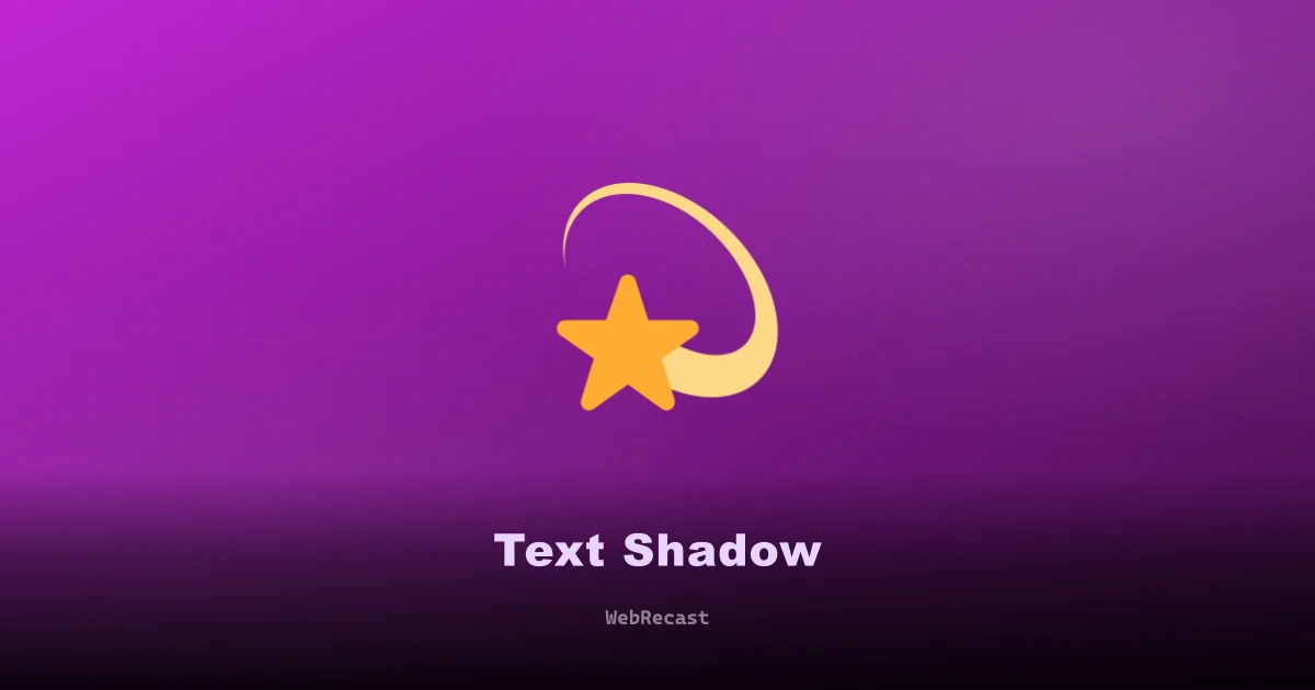 Text Shadow Generator preview
