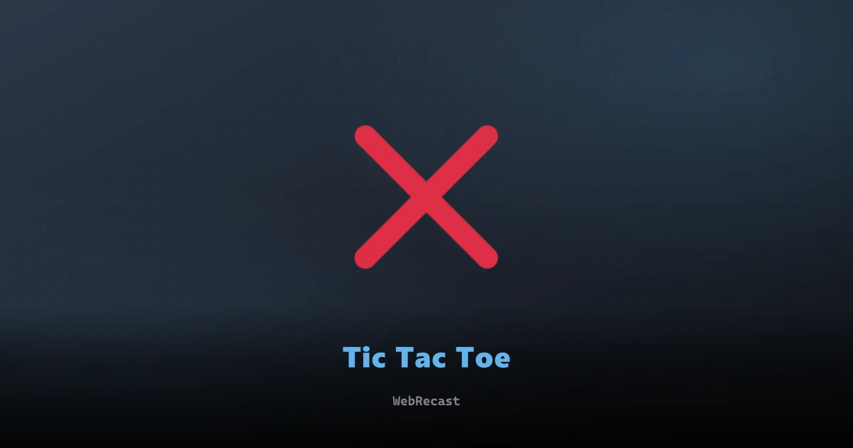 Tic Tac Toe preview