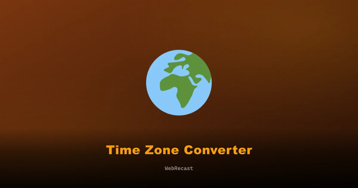 Time Zone Converter preview