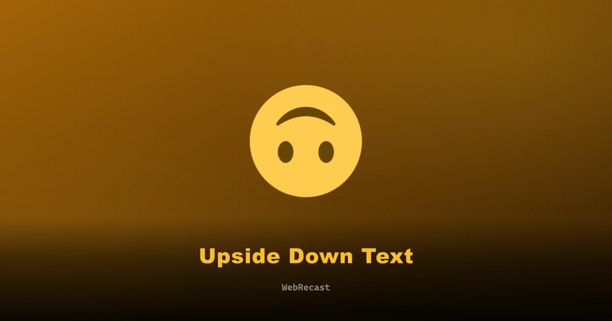 Upside Down Text preview