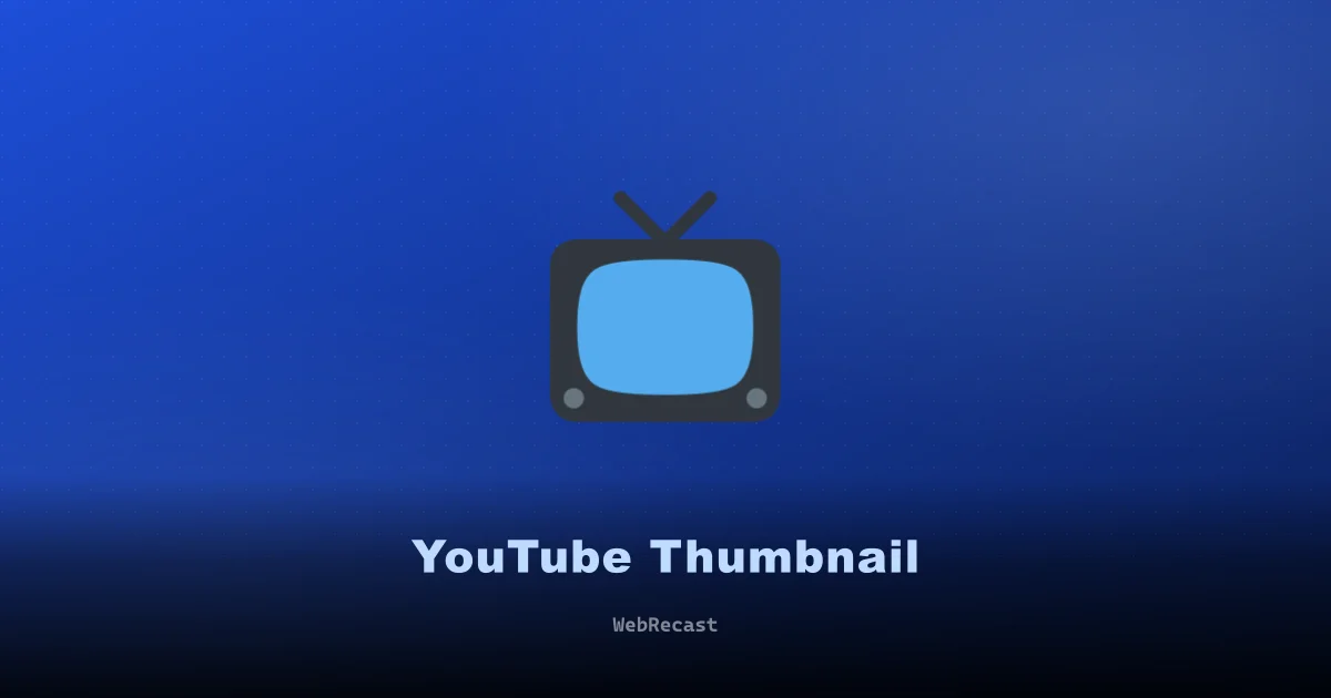 YouTube Thumbnail preview